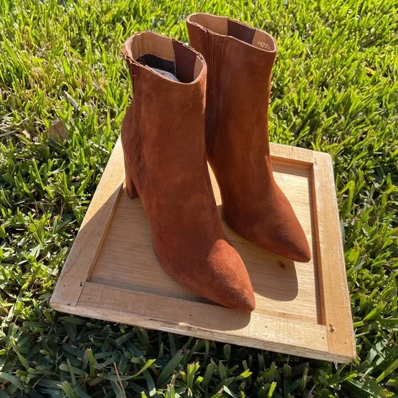 AQUATALIA Sierra Weatherproof Suede Leather Ginger women 8.5 New - Picture 11 of 12